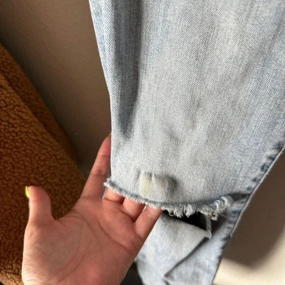 Current Elliott light wash distressed worn in skinny denim jeans y2k stiletto - Picture 2 of 6